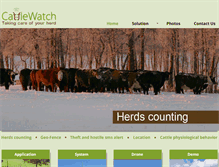 Tablet Screenshot of cattle-watch.com
